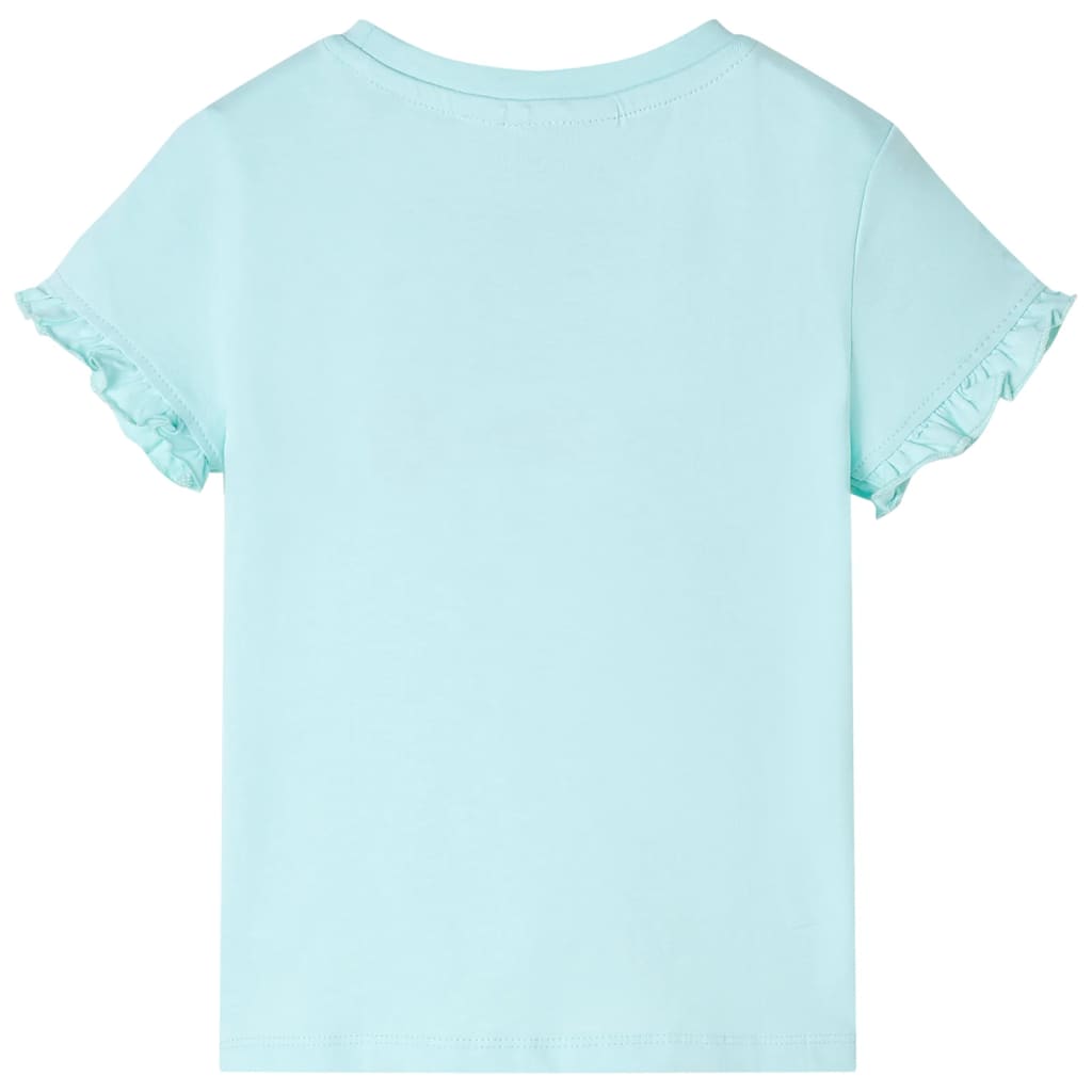 Vidaxl children's shirt with short sleeves 92 light sea blue
