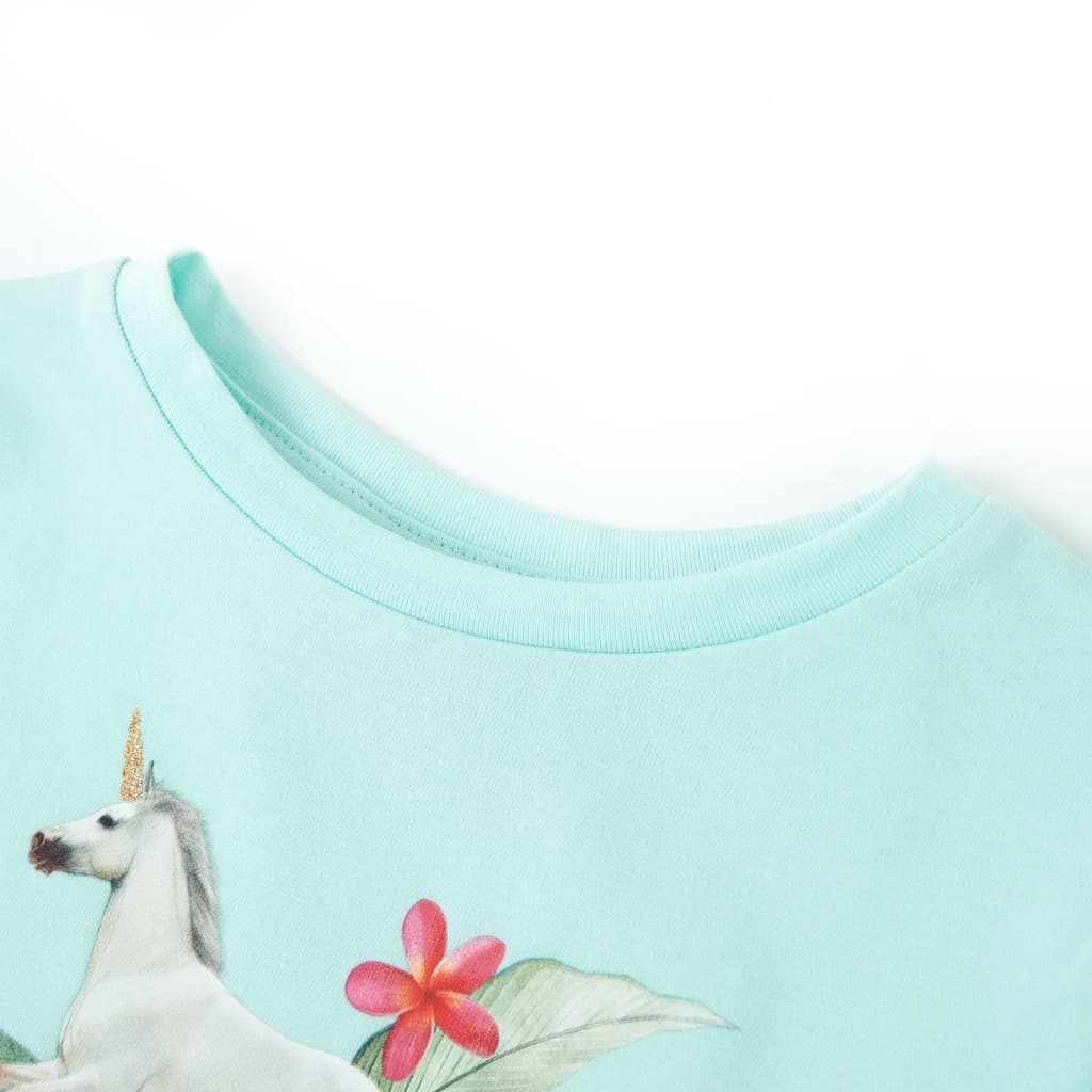 Vidaxl children's shirt with short sleeves 92 light sea blue