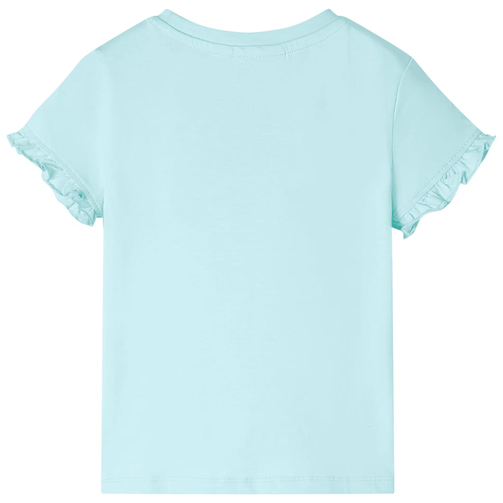 Vidaxl children's shirt with short sleeves 140 light sea blue