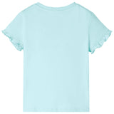 Vidaxl children's shirt with short sleeves 140 light sea blue