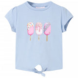 Vidaxl Camisa para niños 128 Azul