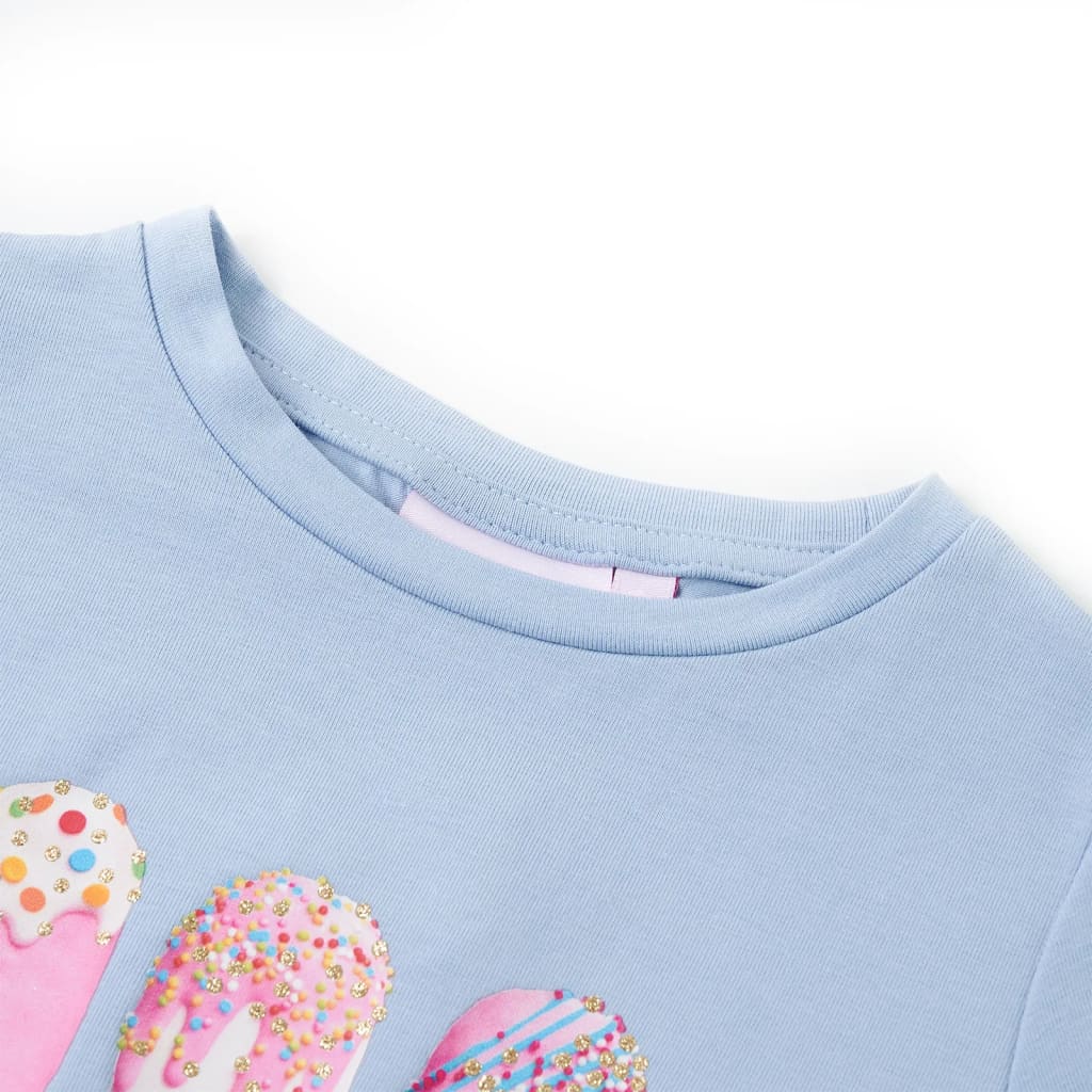 Vidaxl Camisa para niños 128 Azul