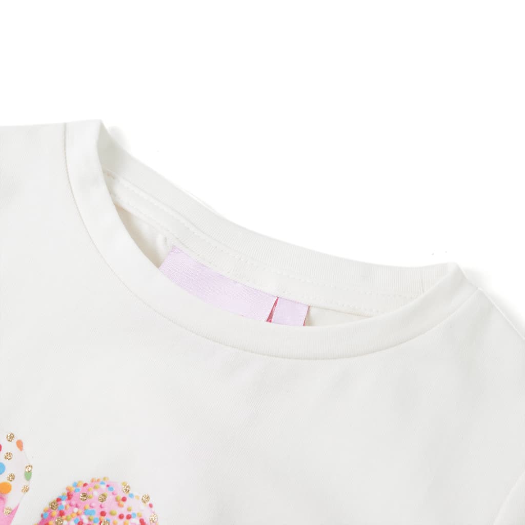 Vidaxl børneshirt 104 ECRU