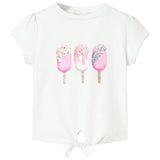 Vidaxl Camisa para niños 128 ECRU