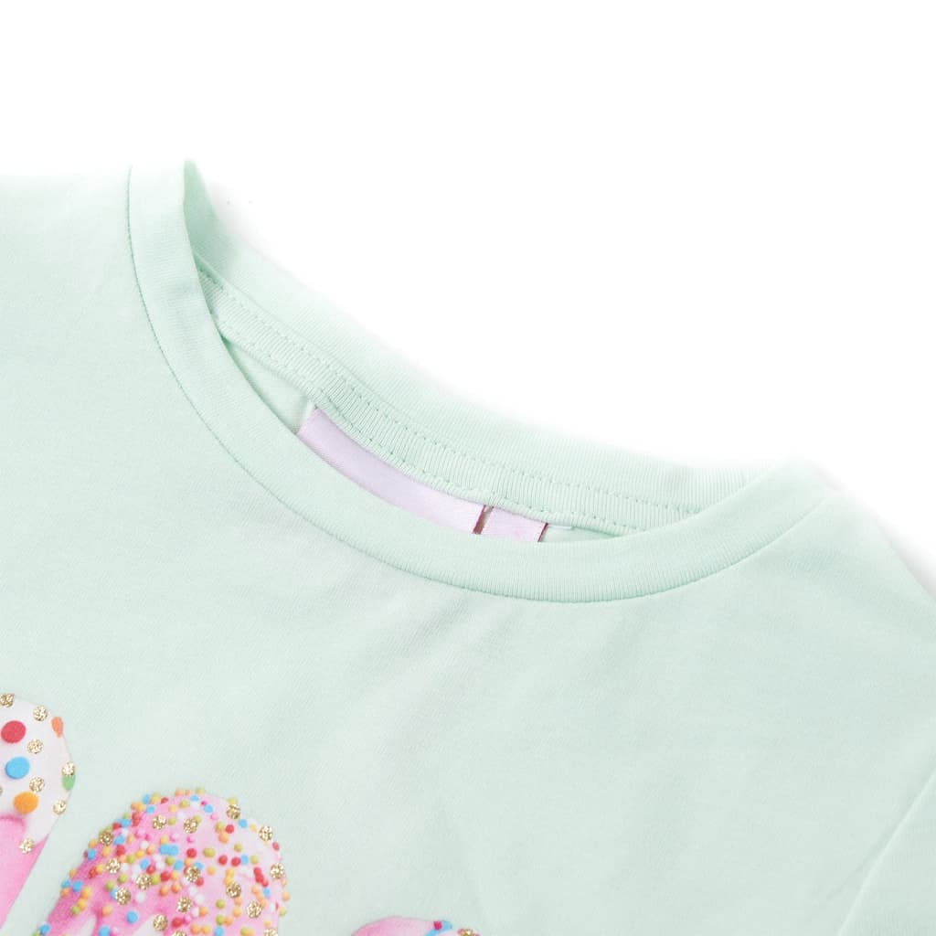 Vidaxl børneshirt 116 Let Mint
