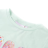 Vidaxl børneshirt 140 let mynte