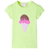 Vidaxl børneshirt 92 Neongeel