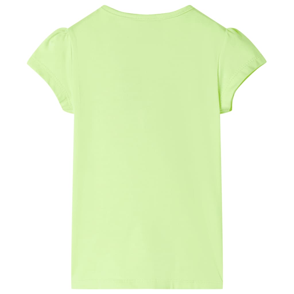 Vidaxl børneshirt 128 Neongeel