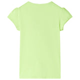 Vidaxl børneshirt 128 Neongeel
