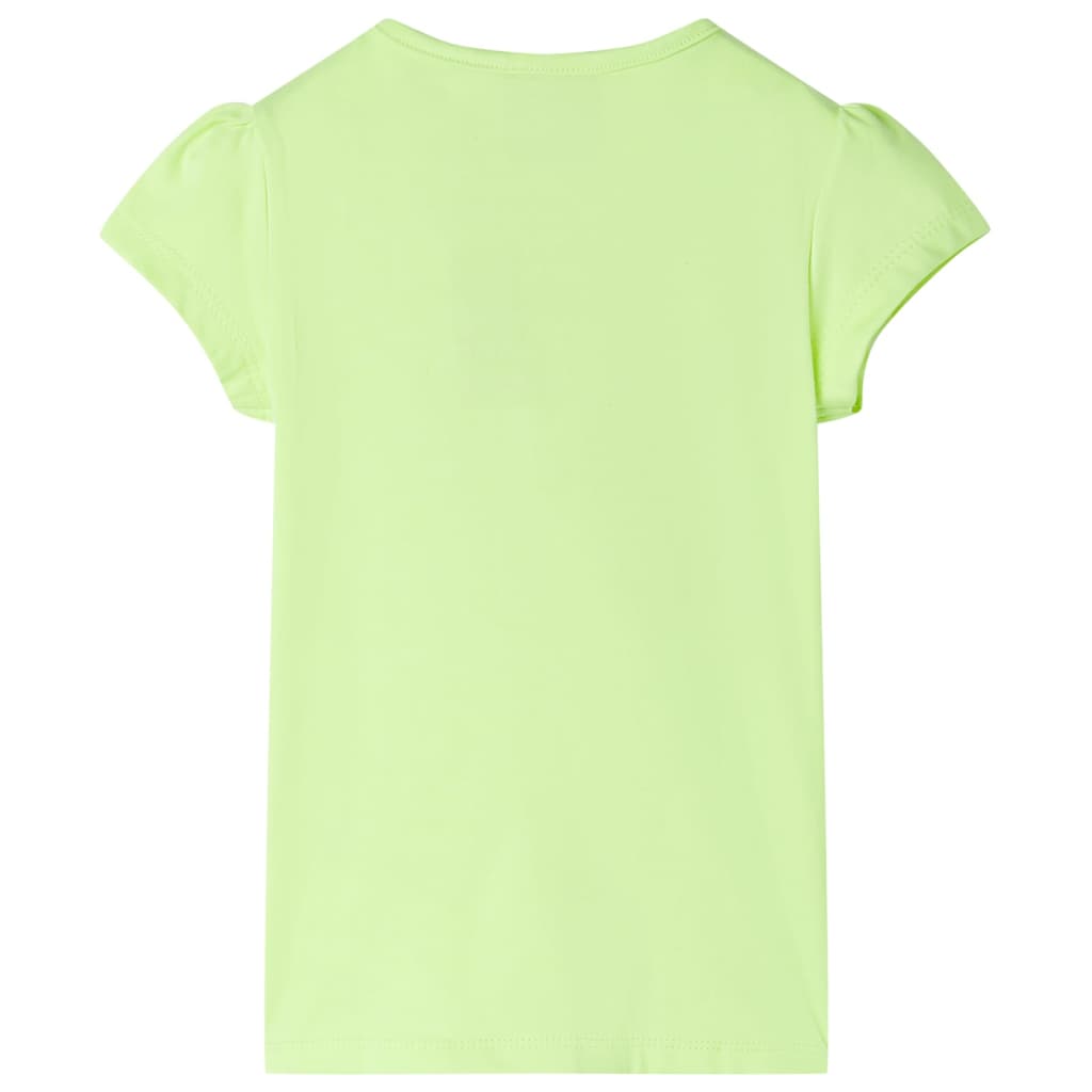 Vidaxl børneshirt 140 Neongeel