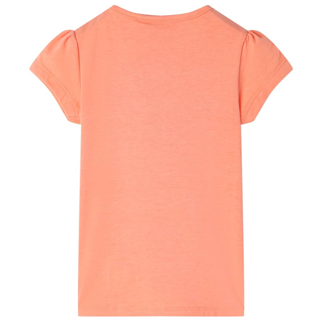 Vidaxl børneshirt 128 Neonoranje