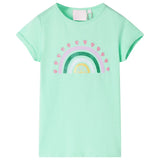 Vidaxl Camisa para niños 128 Green brillante