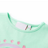Vidaxl Camisa para niños 128 Green brillante