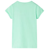 Vidaxl børneshirt 140 lysegrøn
