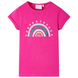 Vidaxl Kanner Shirt 92 donkel rosa