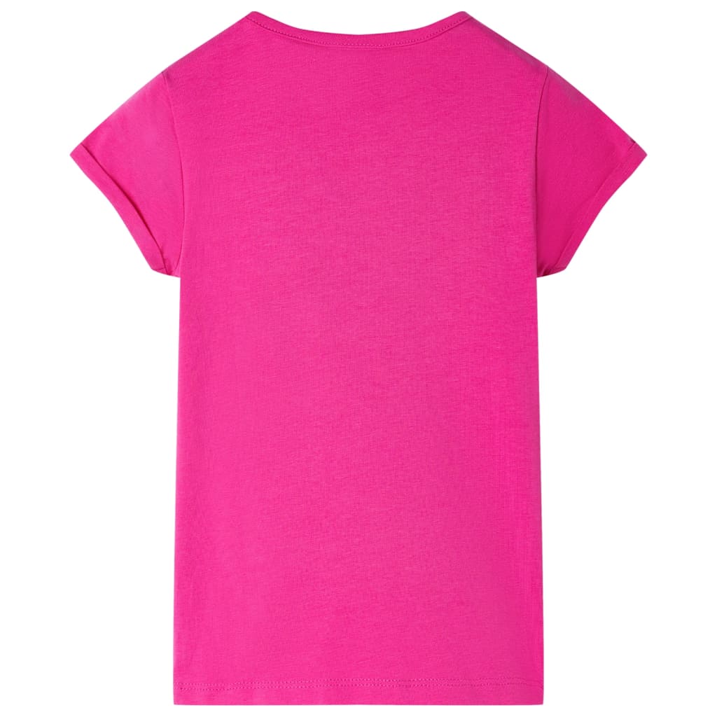 Vidaxl Kanner Shirt 92 donkel rosa