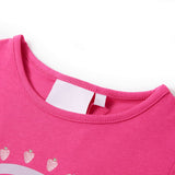 Vidaxl Kanner Shirt 92 donkel rosa