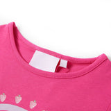Vidaxl Kanner Shirt 104 donkel rosa