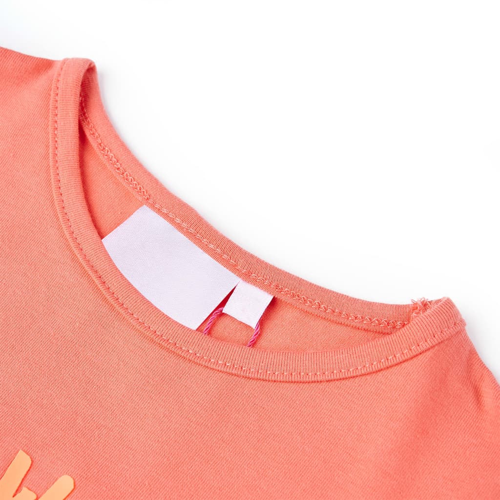 Vidaxl Kinderhemd 104 Korallenfarbe