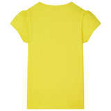 Vidaxl Shirt per bambini 140 Giallo brillante