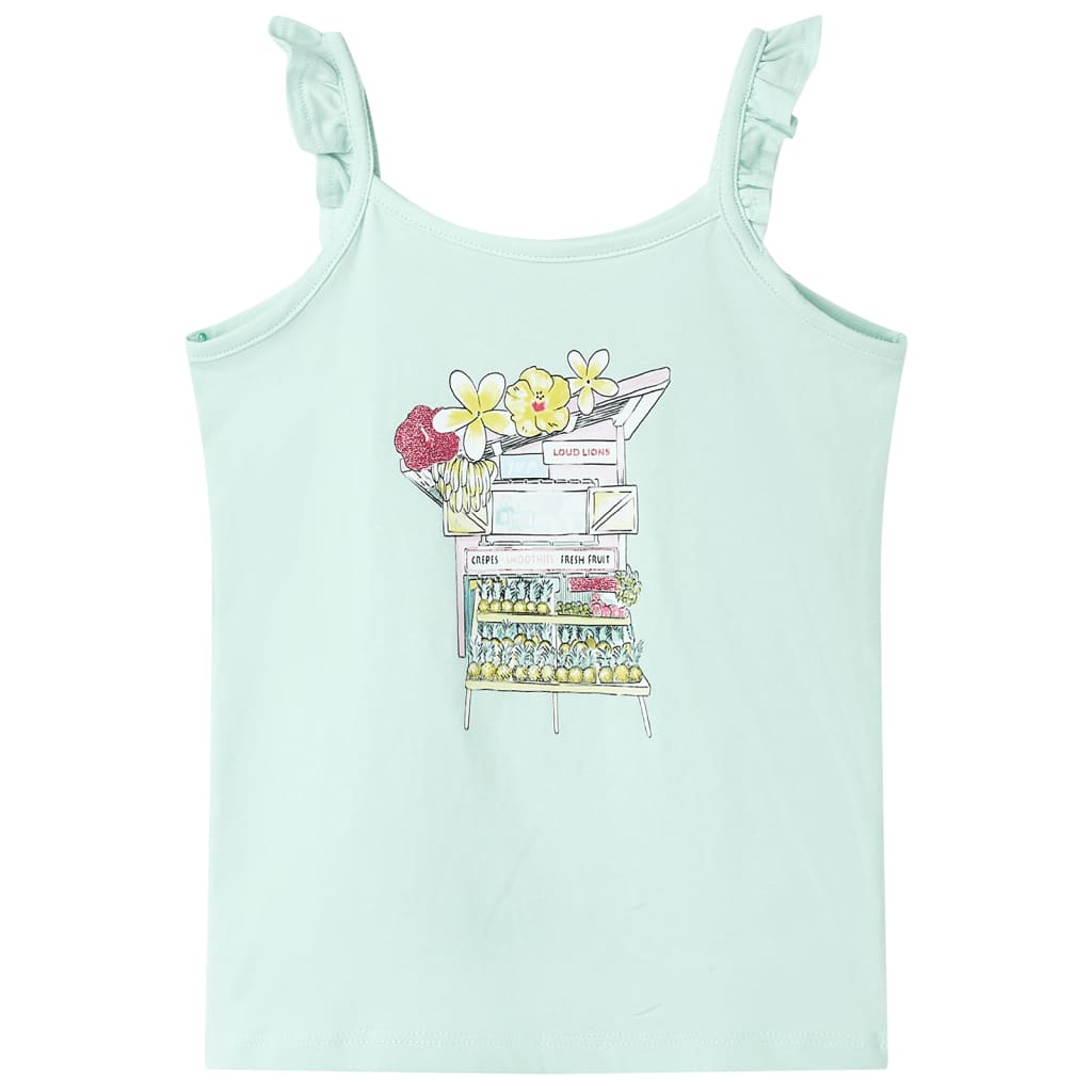 Vidaxl Children's top 92 light mint -colored