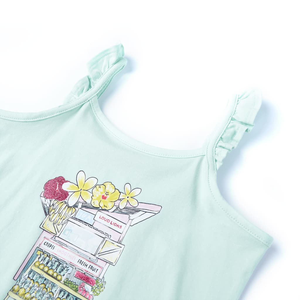 Vidaxl Children's Top 140 Light Mint -Colorado