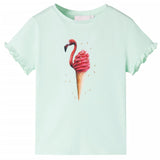 Vidaxl camisa para niños 104 menta ligera coloreada