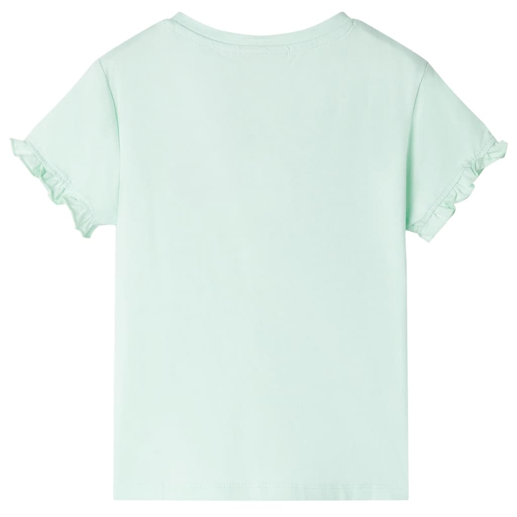 Vidaxl camisa para niños 104 menta ligera coloreada