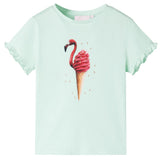 Vidaxl Camisa para niños 116 Light Mint