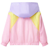 Vidaxl Children's jacket with hood and zipper 116 multi -colored