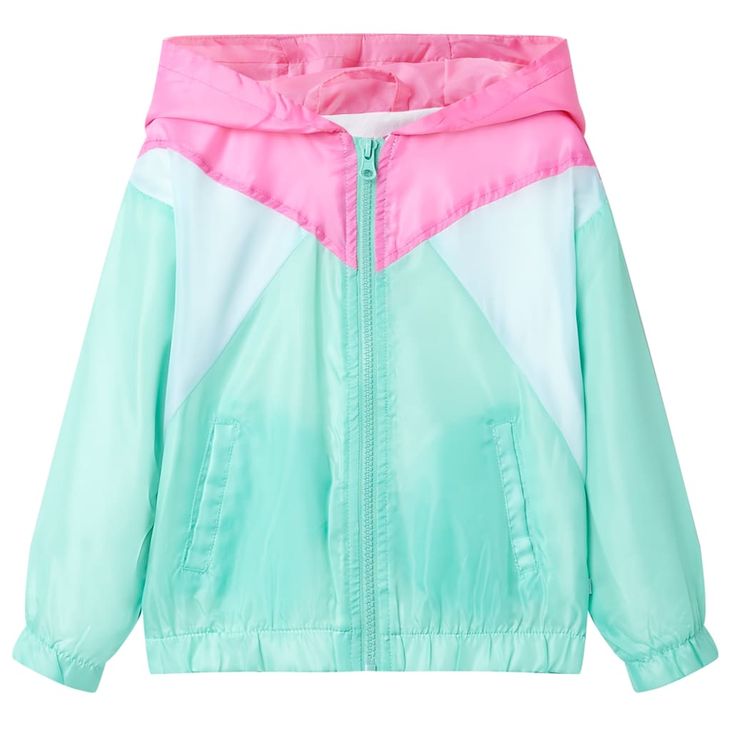 Vidaxl Children's jacket with hood 92 multi -colored