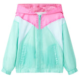 Vidaxl Children's jacket with hood and zipper 128 multi -colored