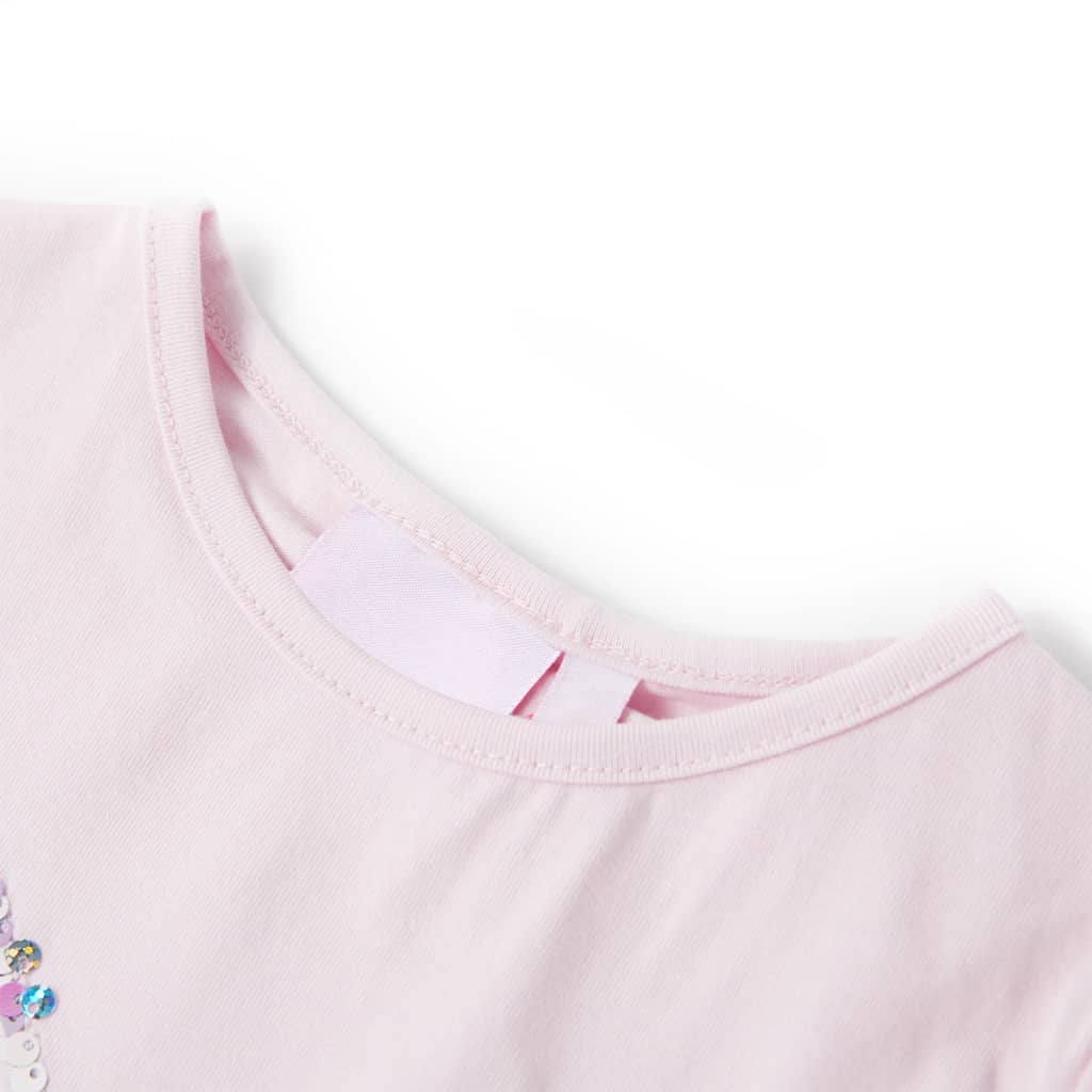 Dětská košile Vidaxl s rukávy Cap 92 Soft Pink