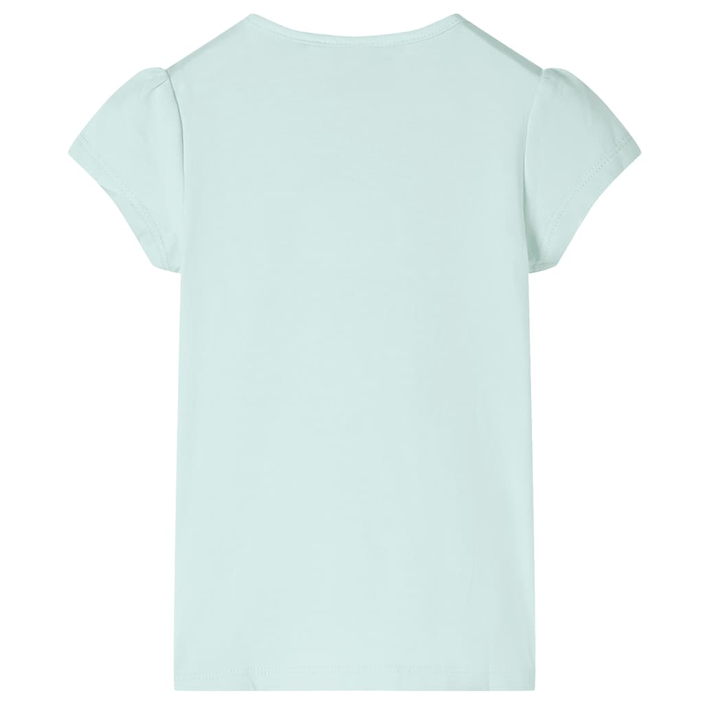 Dětská košile Vidaxl s rukávy Cap 92 Light Mint Color