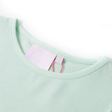 Dětská košile Vidaxl s rukávy Cap 104 Light Mint Color