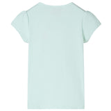 Dětská košile Vidaxl s rukávy Cap 128 Light Mint Color