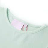 Dětská košile Vidaxl s rukávy Cap 140 Light Mint Color
