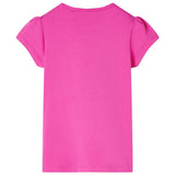 Vidaxl Camisa para niños con mangas de gorra 92 Rosa oscuro