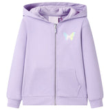 Chaleco infantil de Vidaxl con encapuchado 92 lila