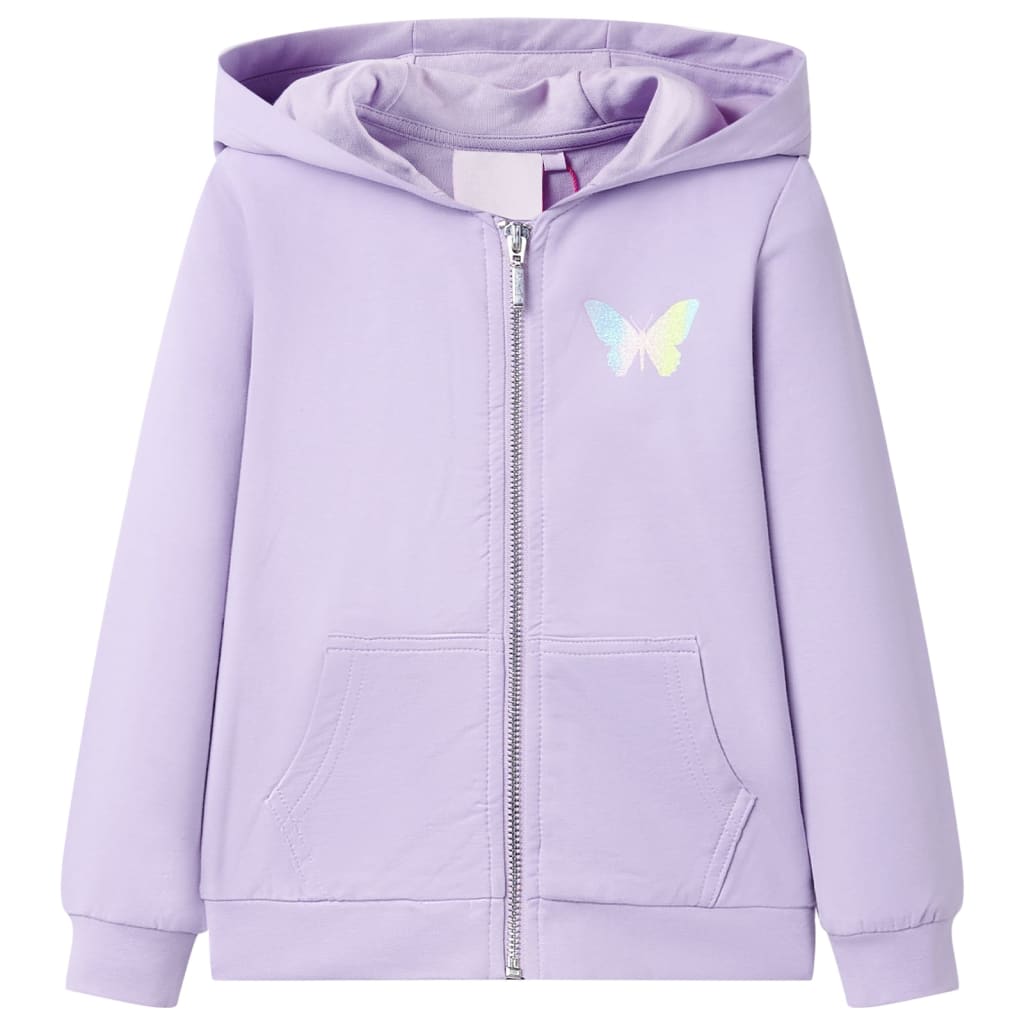 Vidaxl Children's vest with Hoodchon 104 Lila