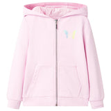 Vidaxl Children's vest with hood 104 light pink