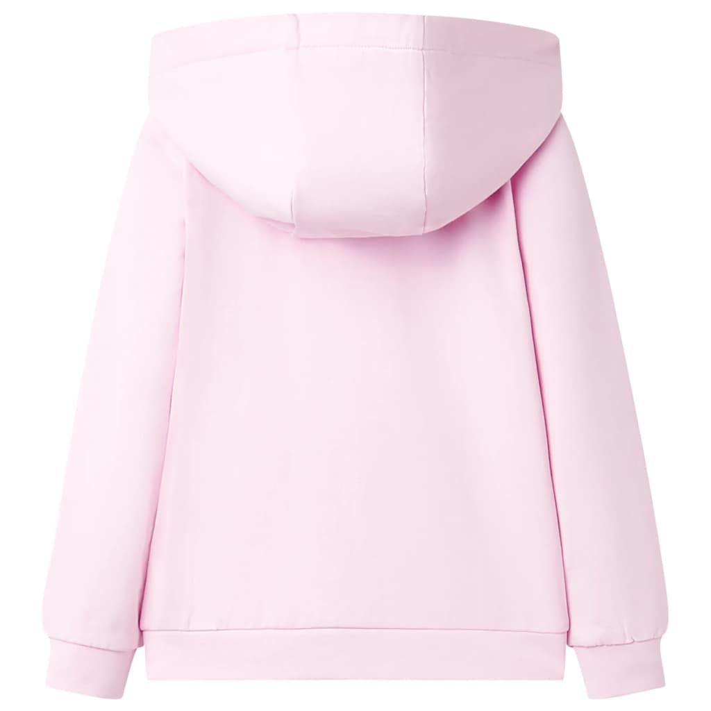 Vidaxl Children's vest with hood 104 light pink