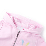 VIDAXL GIEST per bambini con cappuccio 128 rosa chiaro