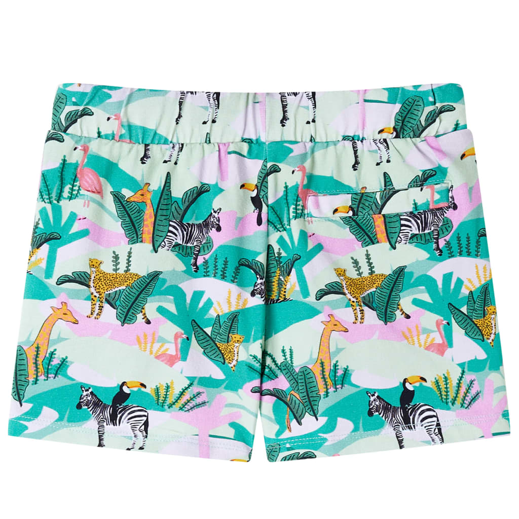 Vidaxl børneshorts med Trekoord 104 Let Mint -farvet