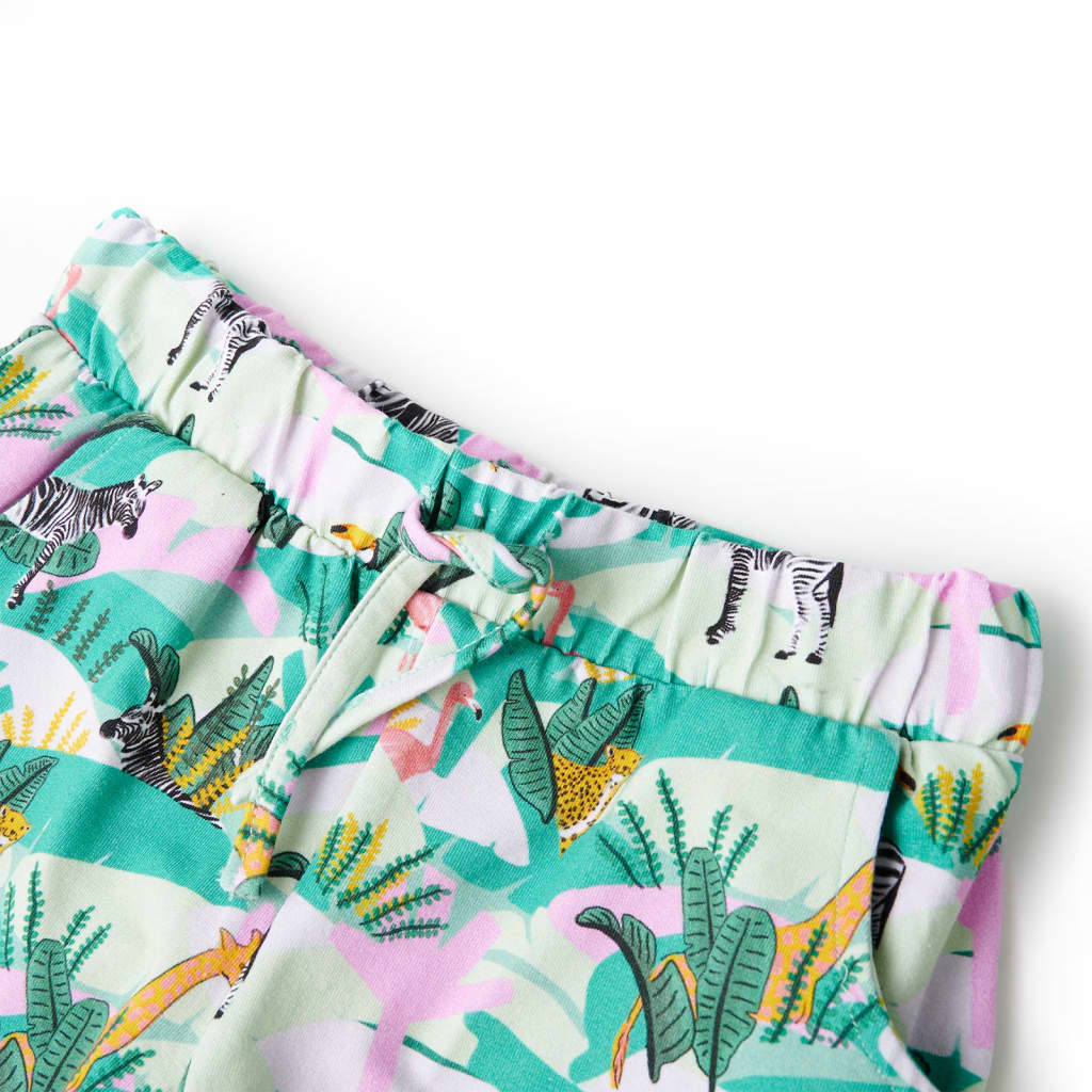 Vidaxl Børns shorts med Trekoord 128 Let Mint -farvet