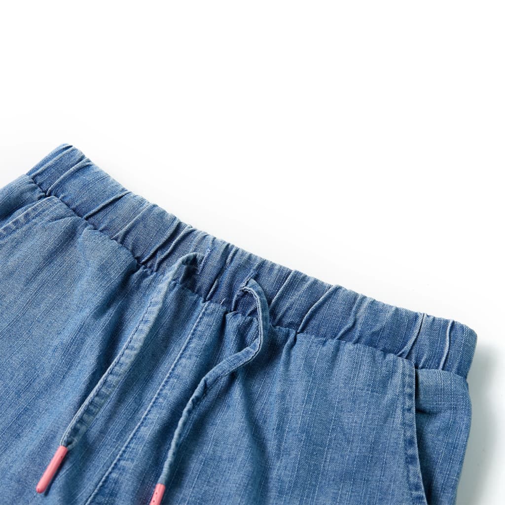Vidaxl Children's Shorts 128 Denim blue