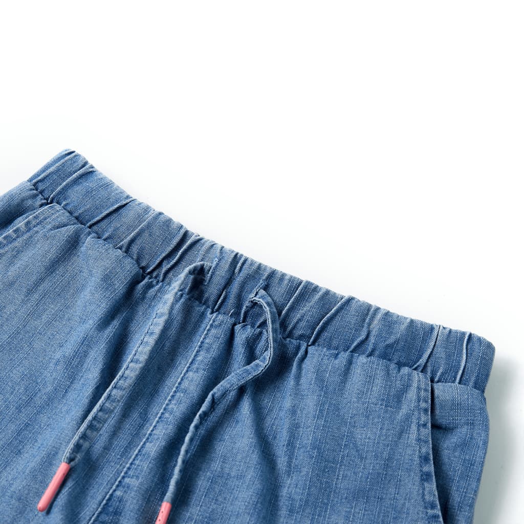 Vidaxl Children's Shorts 140 Denim blue