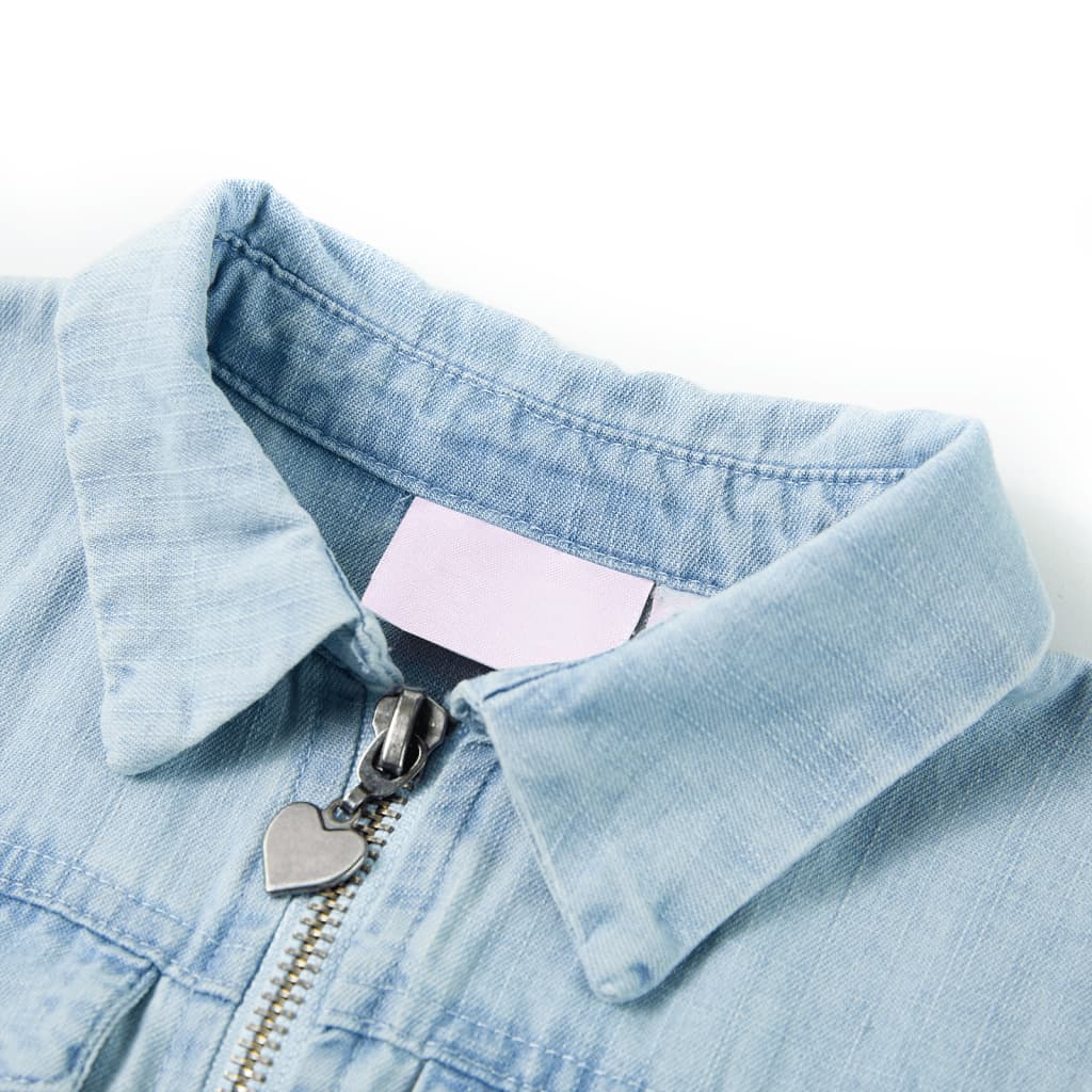 VidaXL Kindersesia with short sleeves 92 Soft blue
