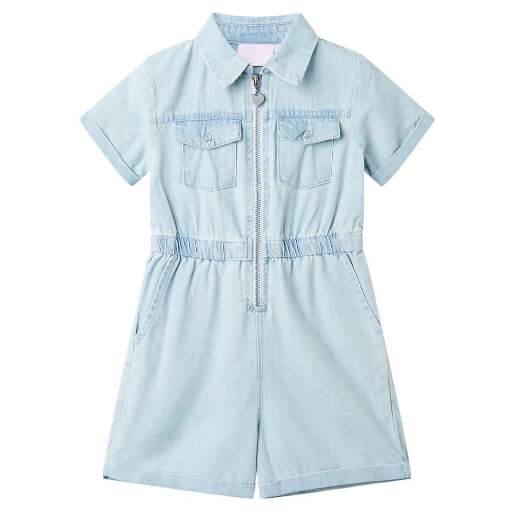 VidaXL children's diseases with short sleeves 104 Soft blue