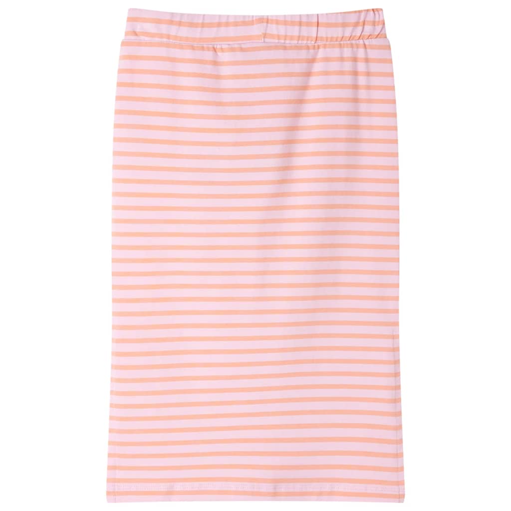 Vidaxl Children's skirt straight with stripes 116 pink